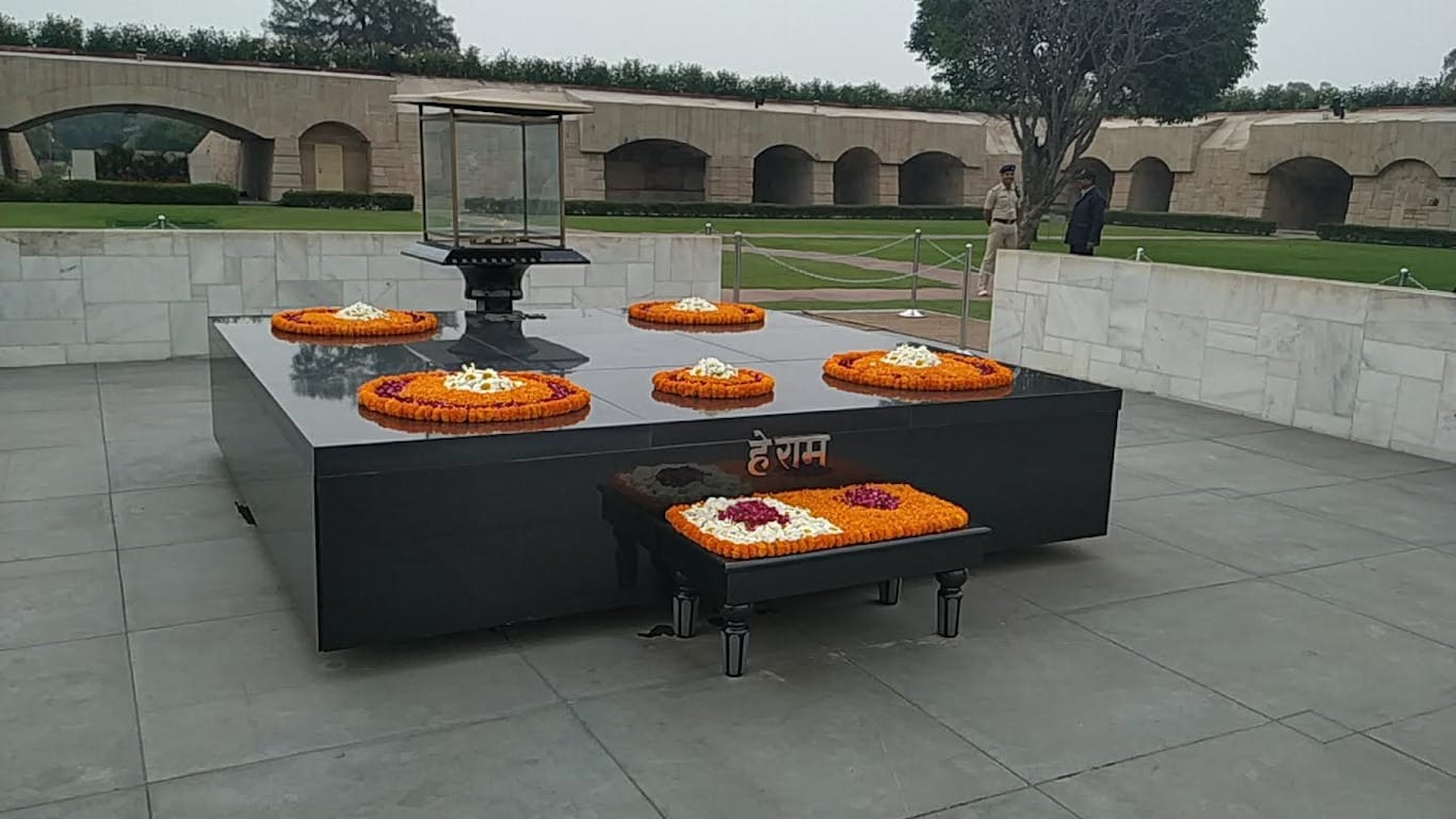 Raj Ghat en Nueva Delhi