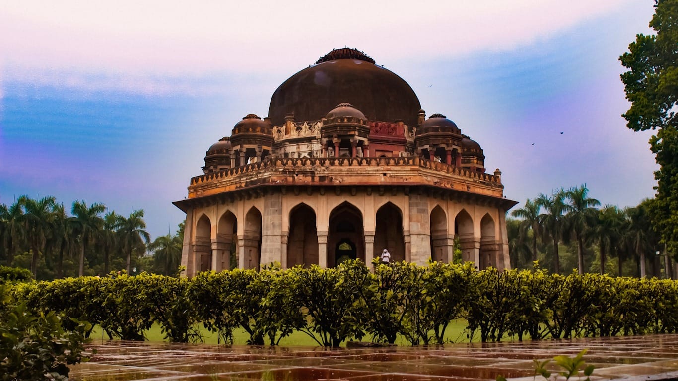 Los jardines de Lodhi en la capital de la India