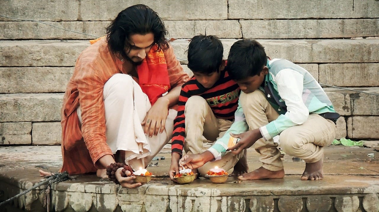 Ofrenda hindú en la India