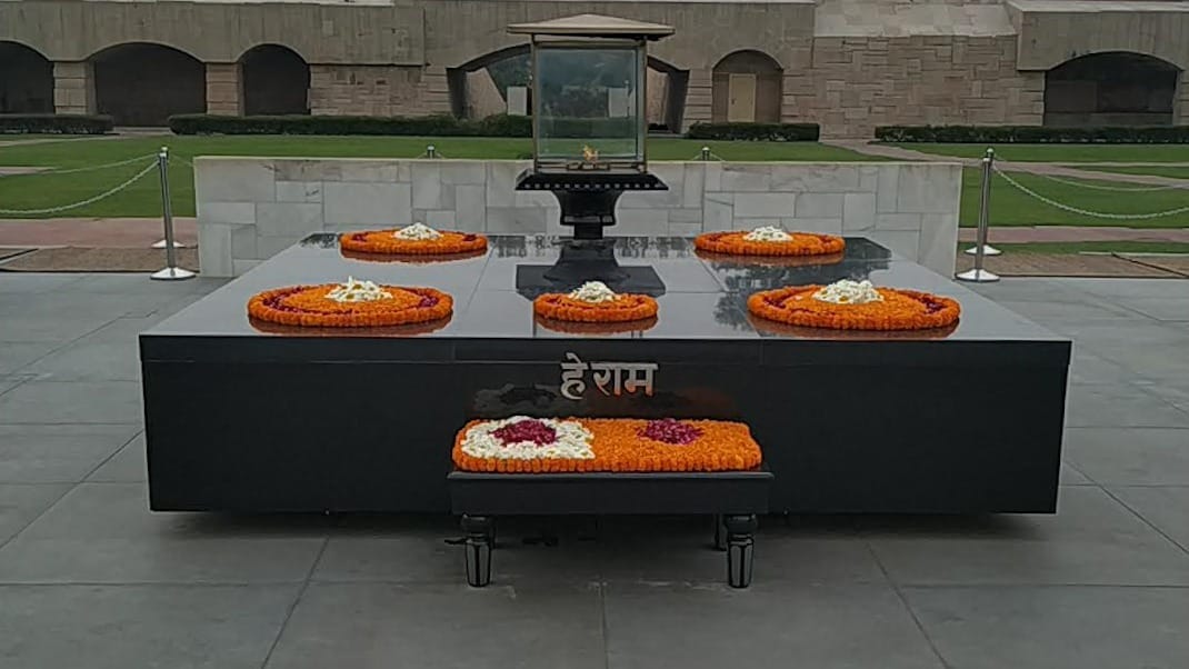 Raj Ghat en Nueva Delhi