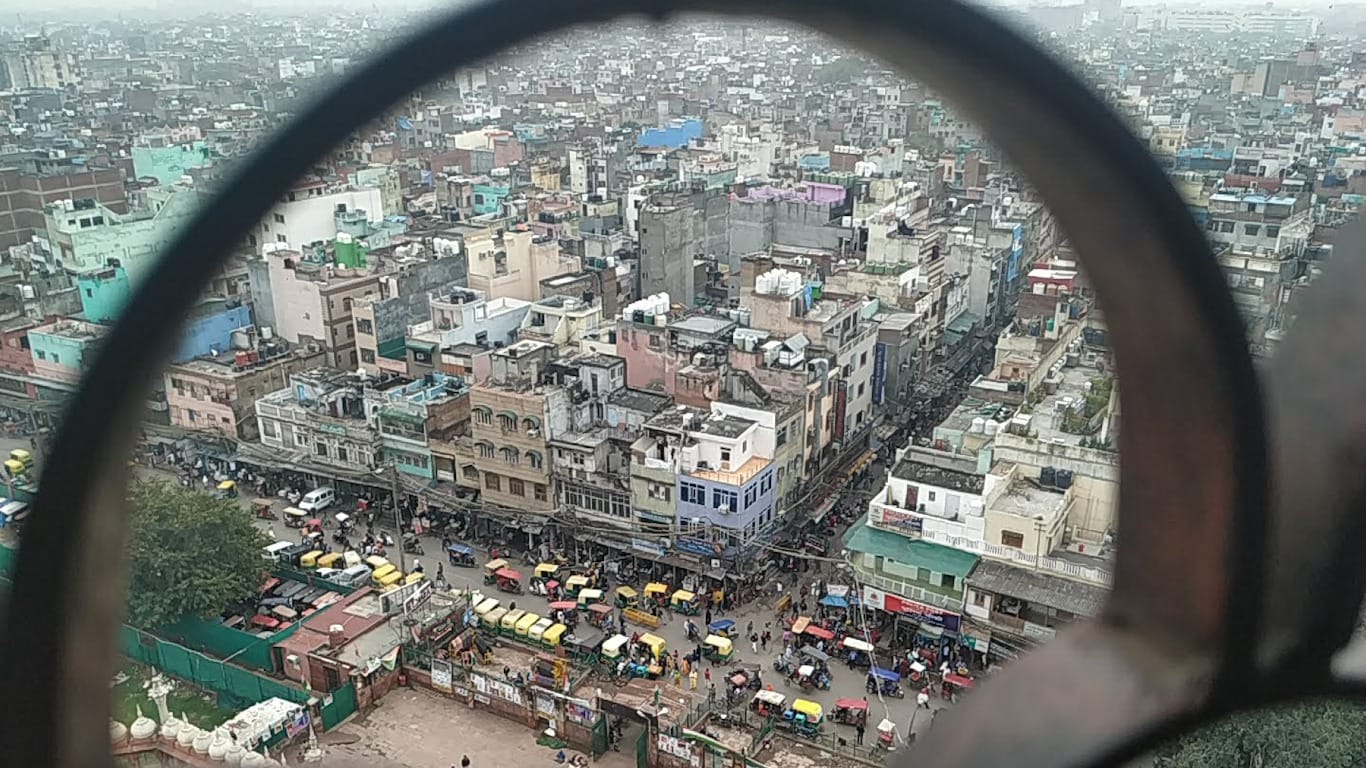 Vistas desde el minarete de Jama Masjid