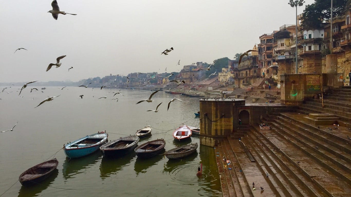 Ghats de Benarés Los Ghats a orilla del río Ganges son lo principal qué ver en Benarés