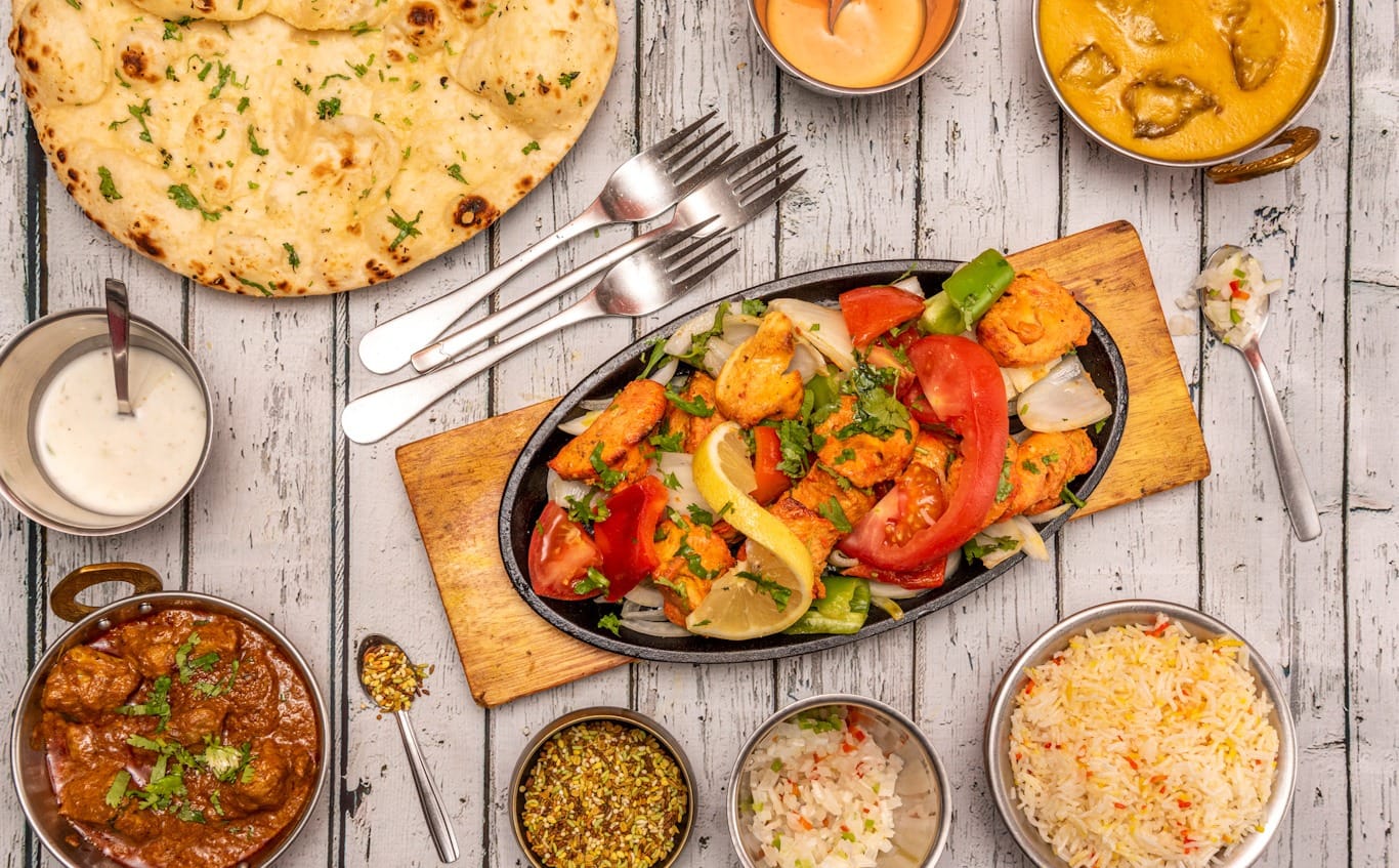 Guía sobre qué pedir en un restaurante indio