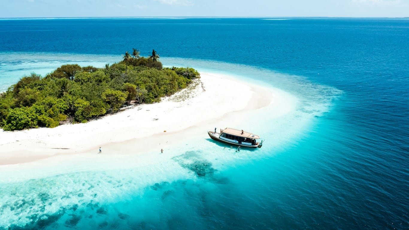 Qué hacer en Maldivas: visitar un sand bank