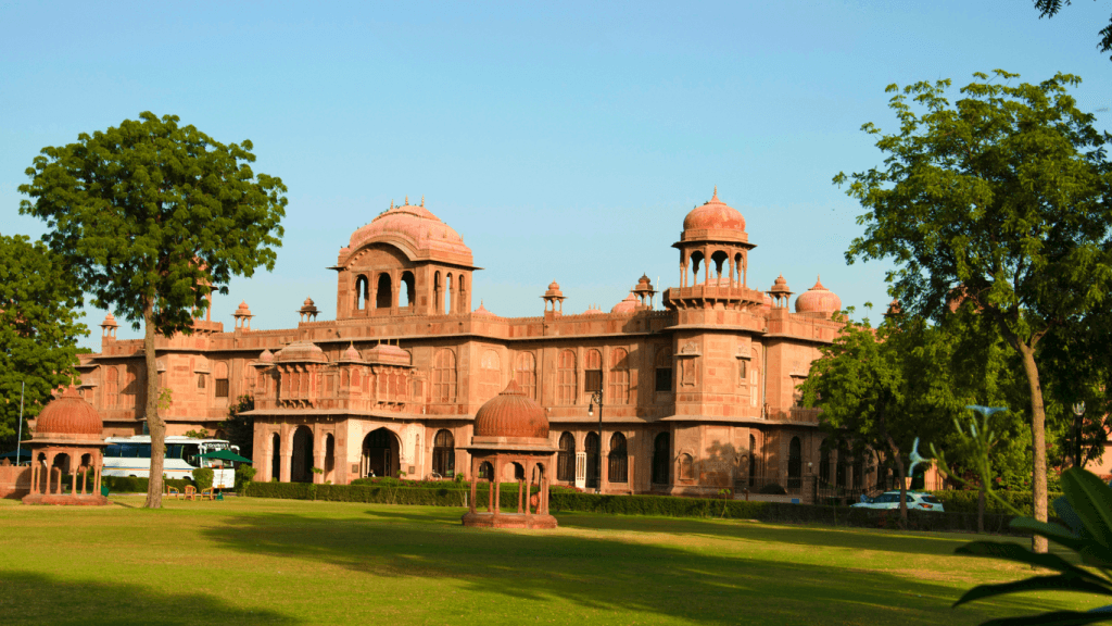 Fachada del Lalgarh Palace en Bikaner